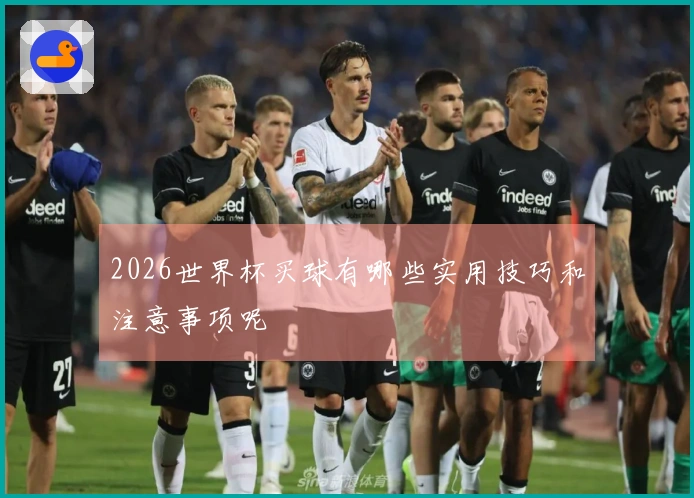 2026世界杯买球有哪些实用技巧和注意事项呢